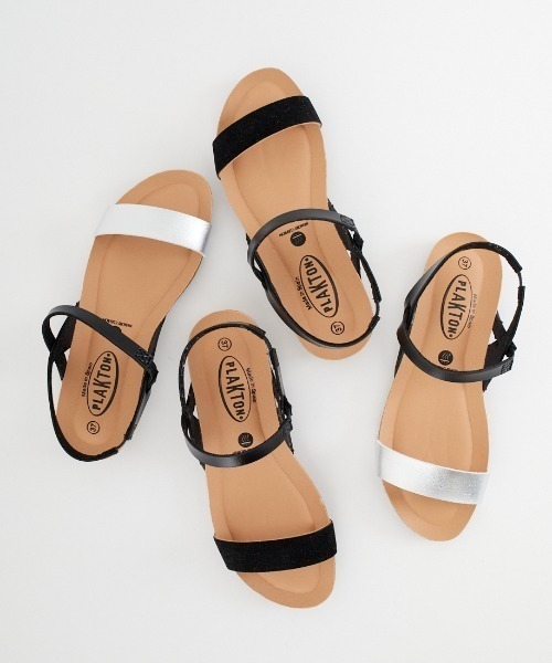 PLAKTON（プラクトン）の「【WEB先行予約】[PLAKTON/プラクトン] 別注 アンクルストラップ サンダル（サンダル・レディース・ブラック/シルバー・38/37/36）」の9枚目の写真