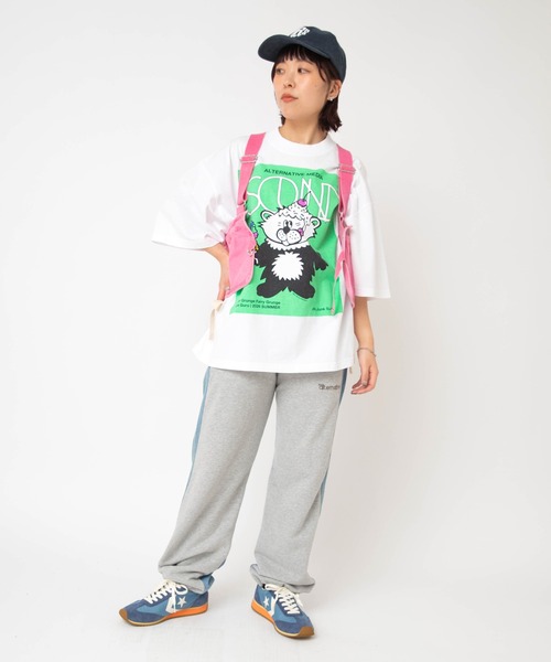 RNA（アールエヌエー）の「M2652 アイスキャラスリットT（Tシャツ/カットソー・レディース・パープル/ブラック/ホワイト・MEDIUM）」の13枚目の写真