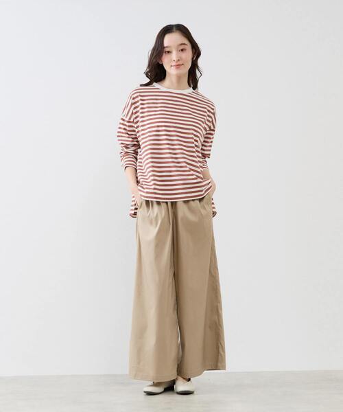 LOGEMENT DE CLAIRE（ロジュモンドクレール）の「イージーワイドキュロット（その他パンツ・レディース・ライトグレー/ベージュ/インディゴブルー・2/3）」の10枚目の写真