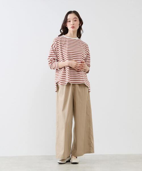 LOGEMENT DE CLAIRE（ロジュモンドクレール）の「イージーワイドキュロット（その他パンツ・レディース・ライトグレー/ベージュ/インディゴブルー・2/3）」の11枚目の写真