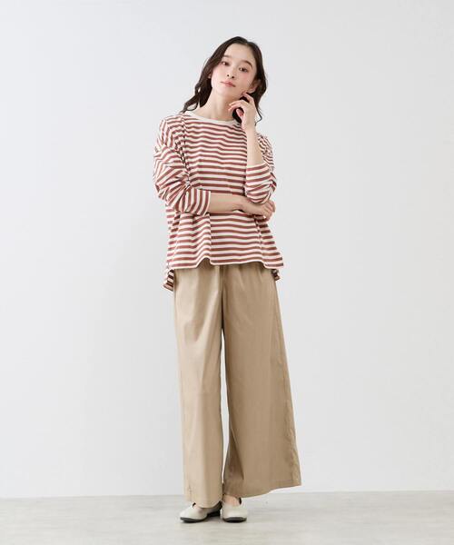 LOGEMENT DE CLAIRE（ロジュモンドクレール）の「イージーワイドキュロット（その他パンツ・レディース・ライトグレー/ベージュ/インディゴブルー・2/3）」の12枚目の写真