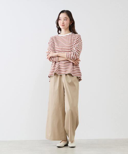 LOGEMENT DE CLAIRE（ロジュモンドクレール）の「イージーワイドキュロット（その他パンツ・レディース・ライトグレー/ベージュ/インディゴブルー・2/3）」の13枚目の写真