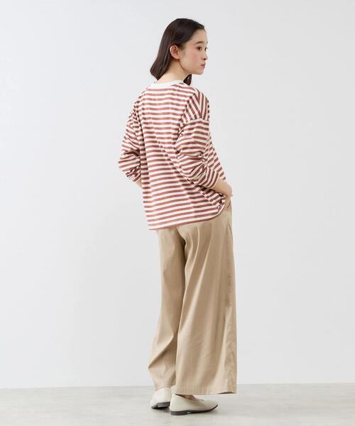 LOGEMENT DE CLAIRE（ロジュモンドクレール）の「イージーワイドキュロット（その他パンツ・レディース・ライトグレー/ベージュ/インディゴブルー・2/3）」の17枚目の写真