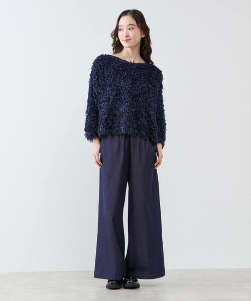 LOGEMENT DE CLAIRE（ロジュモンドクレール）の「イージーワイドキュロット（その他パンツ・レディース・ライトグレー/ベージュ/インディゴブルー・2/3）」の20枚目の写真