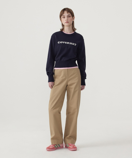 COVERNAT WOMAN(カバーナットウーマン)の「ウィメンズストレートコットンパンツベージュ(その他パンツ・レディース・その他・WM/WS)」の4枚目の写真