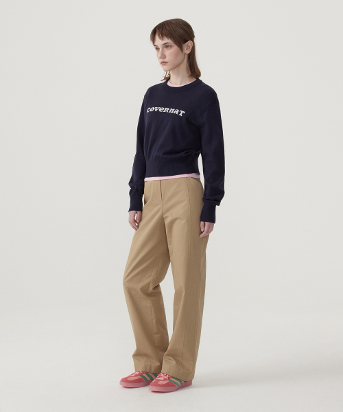 COVERNAT WOMAN(カバーナットウーマン)の「ウィメンズストレートコットンパンツベージュ(その他パンツ・レディース・その他・WM/WS)」の5枚目の写真