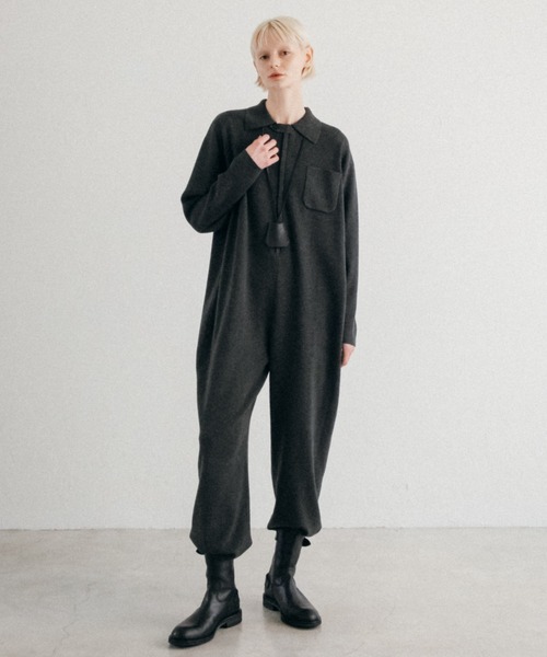 KNIT JUMP SUIT/ニットジャンプスーツ
