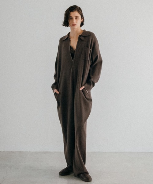 KNIT JUMP SUIT/ニットジャンプスーツ（つなぎ/オールインワン