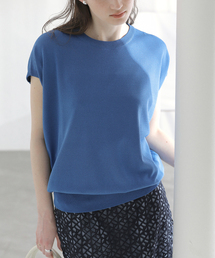 ラトータリテ　La TOTALITE  ネイビー　トップス　新品 洗える】インターシャロゴニット（ニット／セーター）｜La Totalite