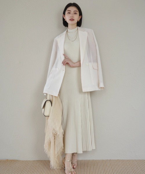 anuans（アニュアンス）の「【XSサイズあり】セミマーメイドニットワンピース（ワンピース・レディース・ネイビー/ラベンダー/ホワイト系その他/ブラウン/ブルー・X-SMALL/SMALL/MEDIUM）」の7枚目の写真