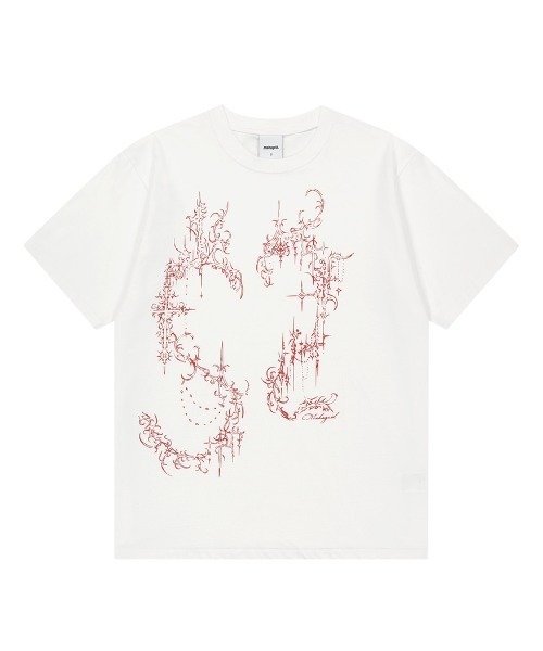 MAHAGRID(マハグリッド)の「『mahagrid/マハグリッド』HEART TATTOO TEE/ハート タトゥー Tシャツ(Tシャツ/カットソー・レディース・ホワイト/チャコールグレー・S)」の10枚目の写真