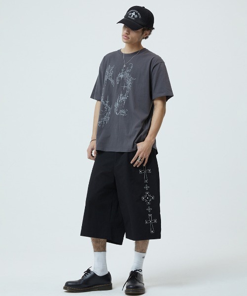 MAHAGRID(マハグリッド)の「『mahagrid/マハグリッド』HEART TATTOO TEE/ハート タトゥー Tシャツ(Tシャツ/カットソー・レディース・ホワイト/チャコールグレー・S)」の12枚目の写真
