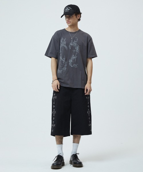 MAHAGRID(マハグリッド)の「『mahagrid/マハグリッド』HEART TATTOO TEE/ハート タトゥー Tシャツ(Tシャツ/カットソー・レディース・ホワイト/チャコールグレー・S)」の11枚目の写真