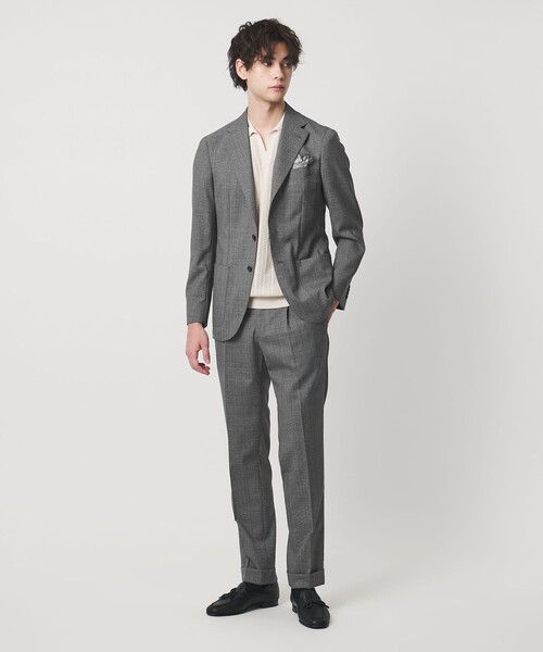 UNITED ARROWS(ユナイテッドアローズ)の「ハウンドトゥース 1プリーツ スラックス R-MODEL(スラックス・メンズ・ダークグレー・48/46/50/44)」の15枚目の写真