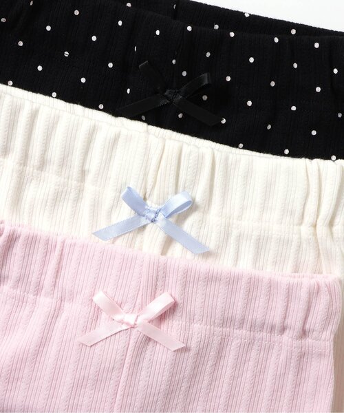 apres les cours（アプレレクール）の「裾フリルひんやりレギンス（レギンス/スパッツ・キッズ・ドット/ピンク/アイボリー・80/90/100/110/120/130）」の6枚目の写真