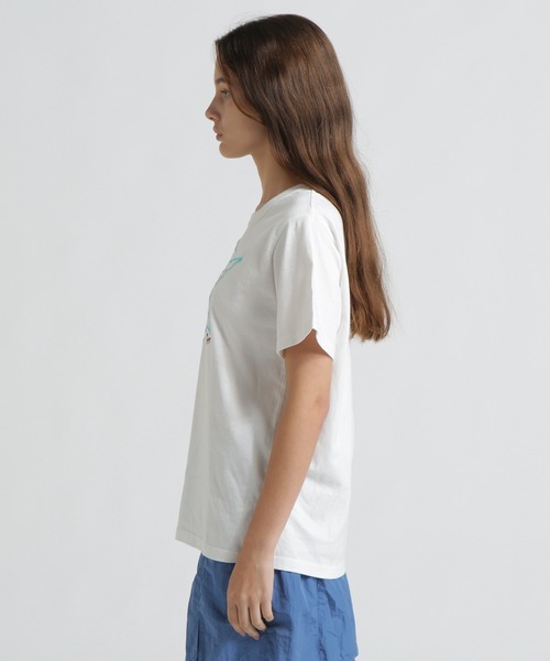 AVIREX（アヴィレックス）の「《直営店限定》FADE WASH T‐SHIRT WITH STAR EMBROIDERY（Tシャツ/カットソー・レディース・オフホワイト/ピンク/チャコールグレー・F）」の10枚目の写真