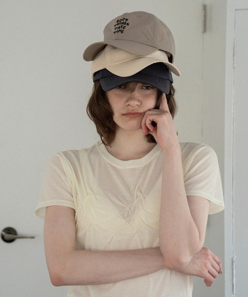 lawgy(ラウジー)の「crinkle design point rafu logo t / クリンクルデザインポイントラフロゴt(Tシャツ/カットソー・レディース・ホワイト/グレー/ネイビー・FREE)」の8枚目の写真