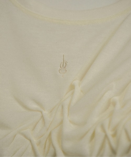 lawgy(ラウジー)の「crinkle design point rafu logo t / クリンクルデザインポイントラフロゴt(Tシャツ/カットソー・レディース・ホワイト/グレー/ネイビー・FREE)」の10枚目の写真
