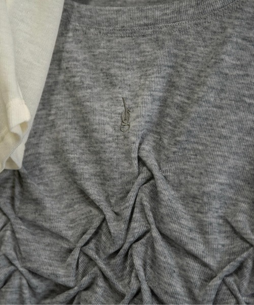 lawgy(ラウジー)の「crinkle design point rafu logo t / クリンクルデザインポイントラフロゴt(Tシャツ/カットソー・レディース・ホワイト/グレー/ネイビー・FREE)」の16枚目の写真