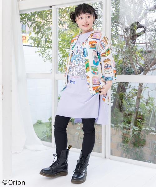 ScoLar（スカラー）の「161682：orion×ScoLar トロピカルポップ缶総柄シャツ（シャツ/ブラウス・レディース・ブルー/オフホワイト・L/M）」の10枚目の写真