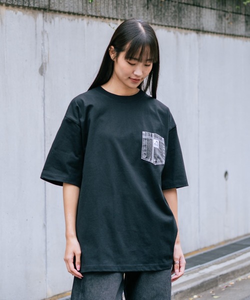 BEN DAVIS(ベンデイビス)の「【BEN DAVIS/ベンデイビス】【デニムポケットが主役】デニムポケット Tシャツ 古着加工 綿100% ワンポイント(Tシャツ/カットソー・メンズ・ブラック/ホワイト・LARGE/MEDIUM/SMALL/X-LARGE)」の19枚目の写真