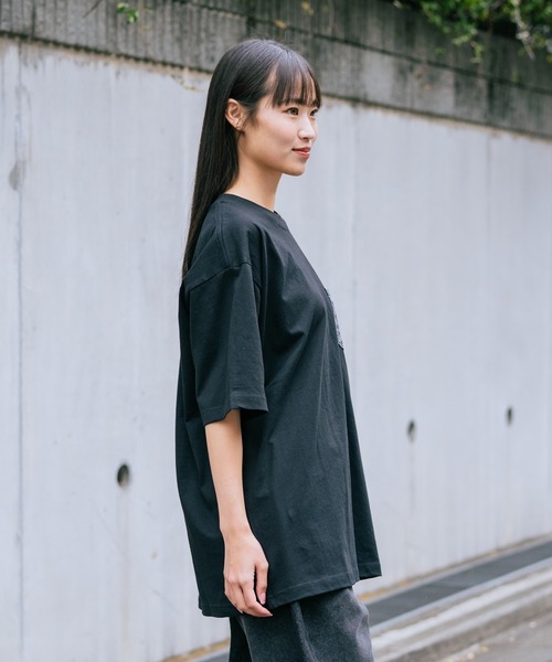 BEN DAVIS(ベンデイビス)の「【BEN DAVIS/ベンデイビス】【デニムポケットが主役】デニムポケット Tシャツ 古着加工 綿100% ワンポイント(Tシャツ/カットソー・メンズ・ブラック/ホワイト・LARGE/MEDIUM/SMALL/X-LARGE)」の8枚目の写真