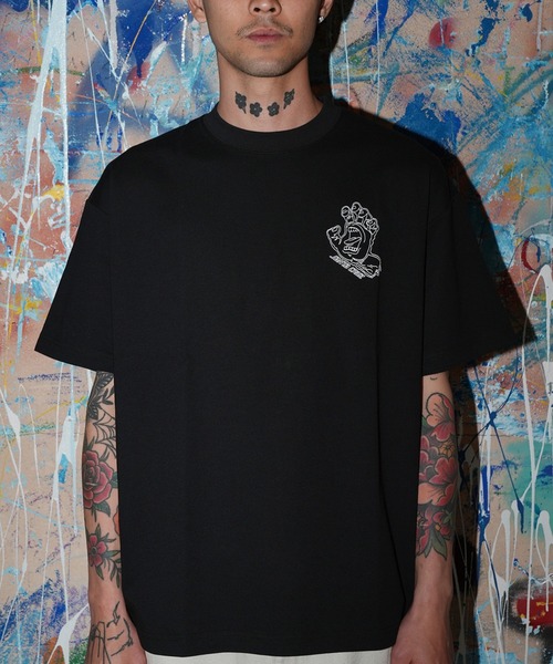 SANTA CRUZ(サンタクルーズ)の「【ムラサキスポーツ限定】SANTA CRUZ サンタクルーズ 半袖 Tシャツ VOID HAND HOLLOW チェスト SST 502263402(Tシャツ/カットソー・メンズ・ブラック/ホワイト・XL/L/M)」の2枚目の写真