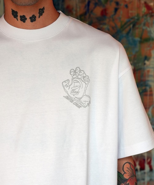SANTA CRUZ(サンタクルーズ)の「【ムラサキスポーツ限定】SANTA CRUZ サンタクルーズ 半袖 Tシャツ VOID HAND HOLLOW チェスト SST 502263402(Tシャツ/カットソー・メンズ・ブラック/ホワイト・XL/L/M)」の4枚目の写真
