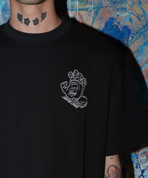 SANTA CRUZ(サンタクルーズ)の「【ムラサキスポーツ限定】SANTA CRUZ サンタクルーズ 半袖 Tシャツ VOID HAND HOLLOW チェスト SST 502263402(Tシャツ/カットソー・メンズ・ブラック/ホワイト・XL/L/M)」の6枚目の写真