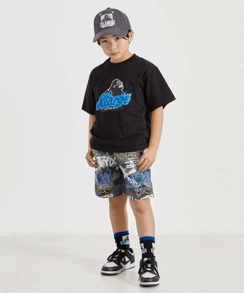 XLARGE KIDS(エクストララージキッズ)の「スプレーアート総柄 ショートパンツ(その他パンツ・キッズ・グレー/イエロー・130cm/140cm/120cm/90cm/100cm/110cm)」の4枚目の写真
