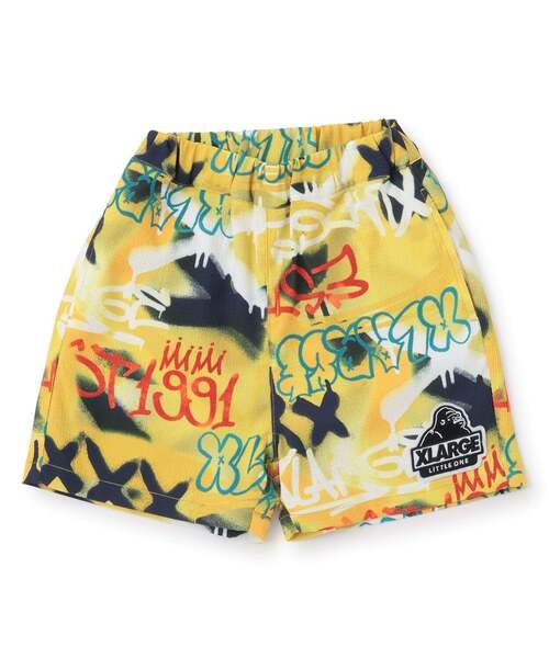 XLARGE KIDS(エクストララージキッズ)の「スプレーアート総柄 ショートパンツ(その他パンツ・キッズ・グレー/イエロー・130cm/140cm/120cm/90cm/100cm/110cm)」の6枚目の写真
