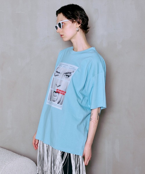 MAISON SPECIAL(メゾンスペシャル)の「SOME KINDA MOOD T-Shirt/SOME KINDA MOOD TEE(Tシャツ/カットソー・レディース・ライトグレー/ブルー/チャコールグレー・FREE)」の12枚目の写真