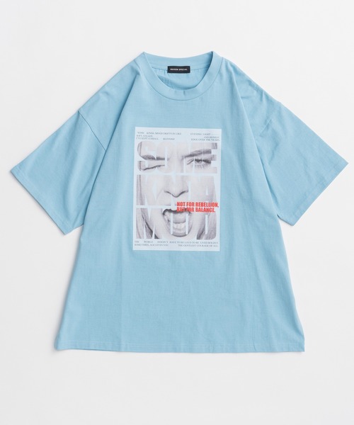 MAISON SPECIAL(メゾンスペシャル)の「SOME KINDA MOOD T-Shirt/SOME KINDA MOOD TEE(Tシャツ/カットソー・レディース・ライトグレー/ブルー/チャコールグレー・FREE)」の16枚目の写真