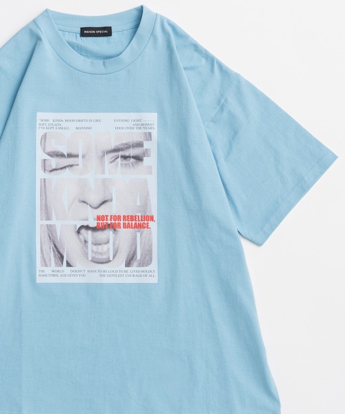 MAISON SPECIAL(メゾンスペシャル)の「SOME KINDA MOOD T-Shirt/SOME KINDA MOOD TEE(Tシャツ/カットソー・レディース・ライトグレー/ブルー/チャコールグレー・FREE)」の18枚目の写真