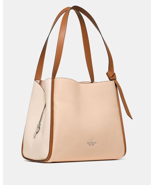 kate spade new york（ケイトスペード ニューヨーク）の「ノット カラーブロック ラージ キャリーオール（ショルダーバッグ・レディース・オレンジ・ONESIZE）」の3枚目の写真