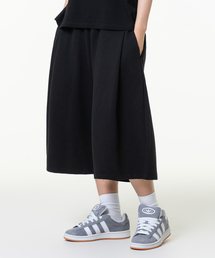 MOZMOZ（モズモズ）の「無地バミューダ8部サイドタックスウェットパンツブラック（スウェットパンツ）」