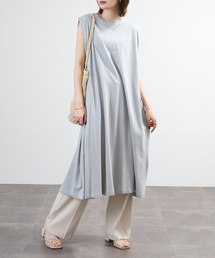 BRODIAEA ノースリーブカットソーワンピース