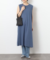 BRODIAEA ノースリーブカットソーワンピース