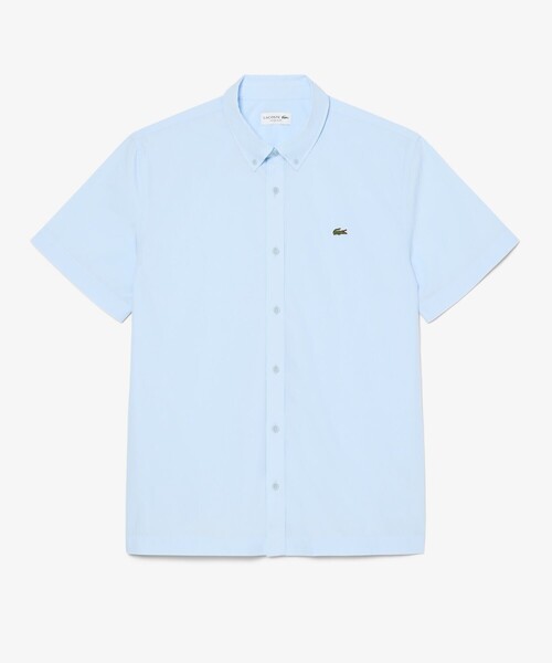LACOSTE(ラコステ)の「ショートスリーブポプリンシャツ(シャツ/ブラウス・メンズ・ホワイト/ライトブルー・39/40)」の11枚目の写真