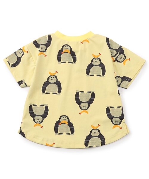 BIT'Z(ビッツ)の「【接触冷感】動物総柄半袖Tシャツ(Tシャツ/カットソー・キッズ・ミント/アイボリー/レモンイエロー・80/90/95/100/110/120)」の8枚目の写真