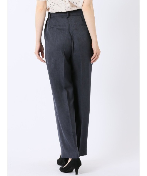 m.f.editorial(エムエフエディトリアル)の「【ストレッチ ウォッシャブル】m.f.エディトリアル レディース ワイド パンツ 紺(セットアップ可能)(スーツパンツ・レディース・ネイビー・S/MEDIUM/LARGE/X-LARGE)」の16枚目の写真