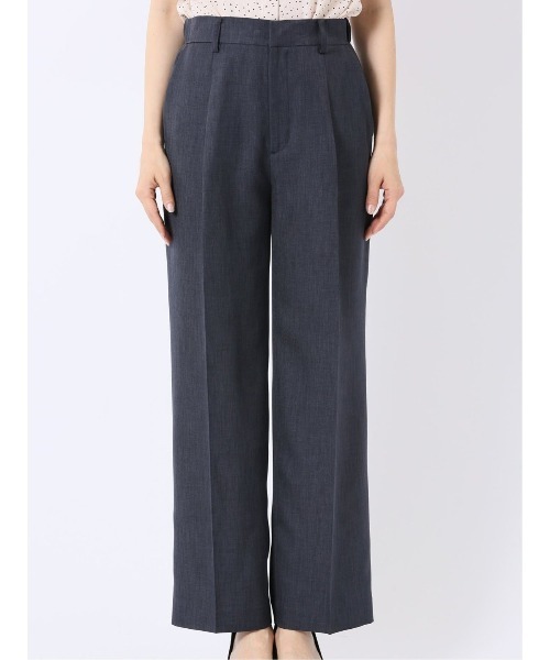 m.f.editorial(エムエフエディトリアル)の「【ストレッチ ウォッシャブル】m.f.エディトリアル レディース ワイド パンツ 紺(セットアップ可能)(スーツパンツ・レディース・ネイビー・S/MEDIUM/LARGE/X-LARGE)」の13枚目の写真