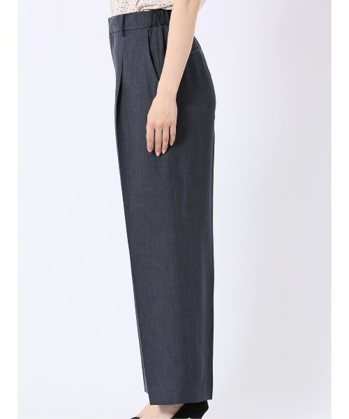 m.f.editorial(エムエフエディトリアル)の「【ストレッチ ウォッシャブル】m.f.エディトリアル レディース ワイド パンツ 紺(セットアップ可能)(スーツパンツ・レディース・ネイビー・S/MEDIUM/LARGE/X-LARGE)」の12枚目の写真