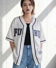 【FUBU/フブ】SATIN BASEBALL SHIRTS/サテン ベースボールシャツ