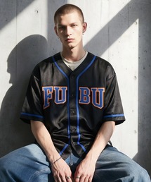 【FUBU/フブ】SATIN BASEBALL SHIRTS/サテン ベースボールシャツ