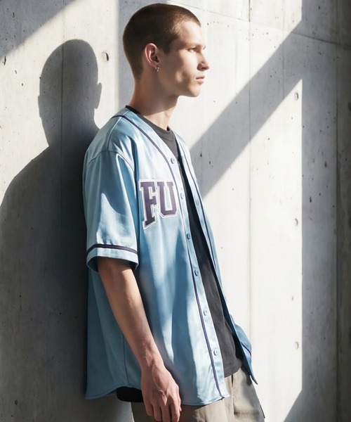 FUBU（ フブ）の「【FUBU/フブ】SATIN BASEBALL SHIRTS/サテン ベースボールシャツ（シャツ/ブラウス・メンズ・ブラック/ホワイト/ライトブルー・XL/M/L）」の15枚目の写真