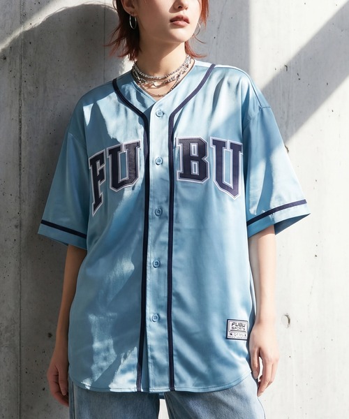 FUBU（ フブ）の「【FUBU/フブ】SATIN BASEBALL SHIRTS/サテン ベースボールシャツ（シャツ/ブラウス・メンズ・ブラック/ホワイト/ライトブルー・XL/M/L）」の18枚目の写真