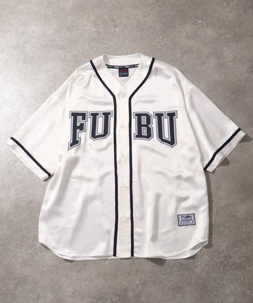 FUBU（ フブ）の「【FUBU/フブ】SATIN BASEBALL SHIRTS/サテン ベースボールシャツ（シャツ/ブラウス・メンズ・ブラック/ホワイト/ライトブルー・XL/M/L）」の20枚目の写真