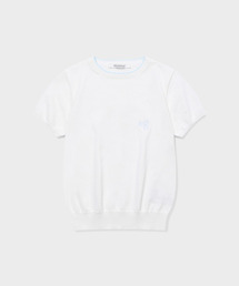COOL COTTON KNIT TOP (WHITE)