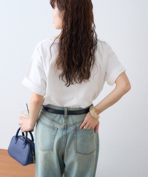CIAOPANIC TYPY（チャオパニックティピー）の「かすれロゴプリントTee（Tシャツ/カットソー・レディース・イエロー/ホワイト/チャコールグレー・ONE SIZE）」の11枚目の写真